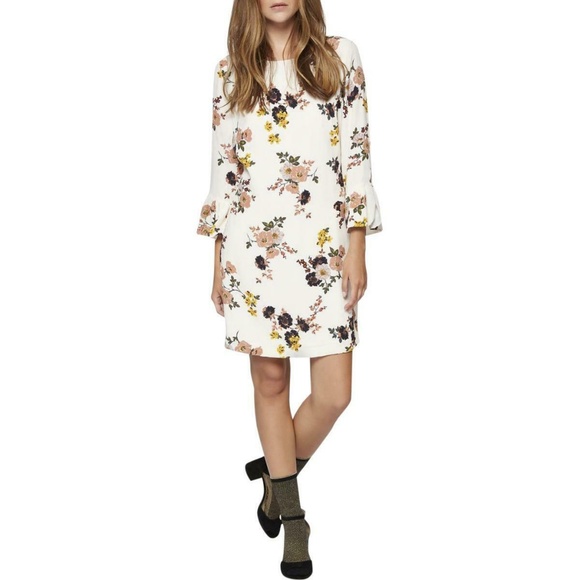 NEW Sanctuary Bell Sleeves Floral Printed Dress M - Picture 2 of 8